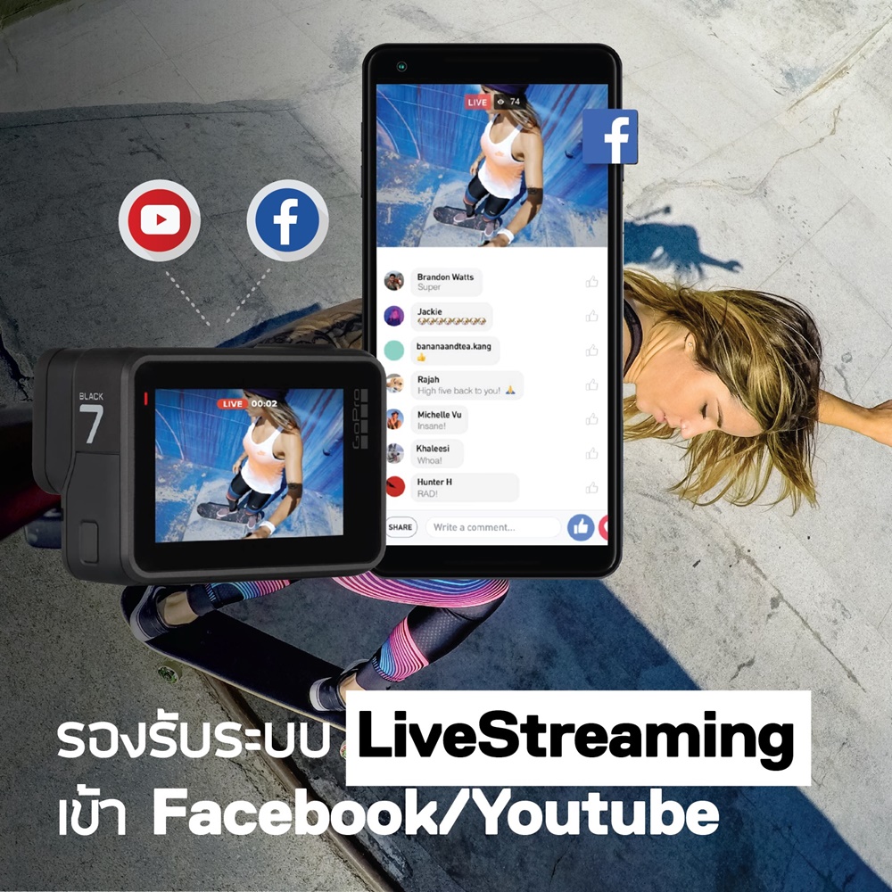 12 ฟีเจอร์เด็ด ที่มีเฉพาะ GoPro HERO7 Black !!! กล้อง Action Camera ตัวเล็กซึ่งอัดแน่นด้วยความสามารถที่ไม่เป็นรองใคร และนี่คือเหตุผลที่ว่า ทำไม GoProHERO7 Black ถึงเหมาะเป็นเพื่อนคู่ใจในเวลาท่องเที่ยวเสมอ